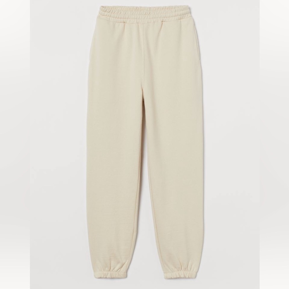 H&M | Cream Coloured Joggers Size XS
